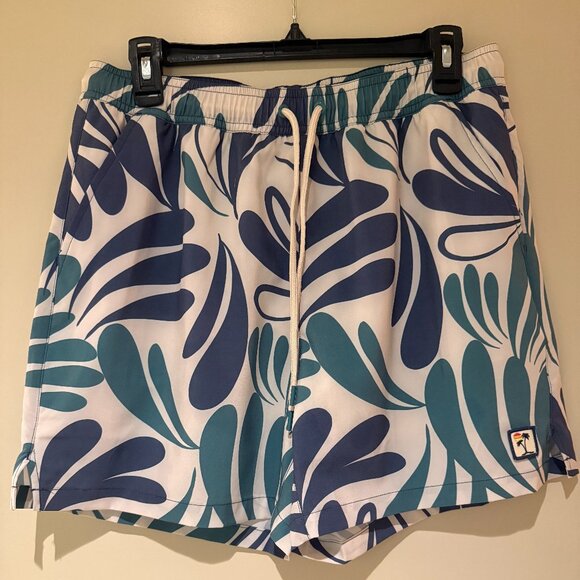 Marine Layer 4 Way Stretch Abstract Floral Swim Trunks 5.5 M - Picture 2 of 4